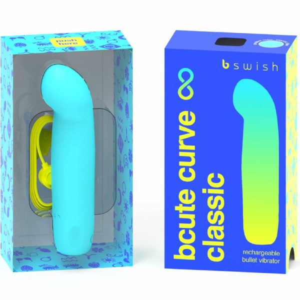 B SWISH - BCUTE CURVE INFINITE CLASSIC VIBRADOR RECARGABLE SILICONA AZUL - Image 2