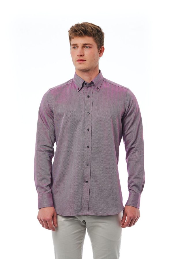 Bagutta Camisas 340_AL57168_038bianco-rosso