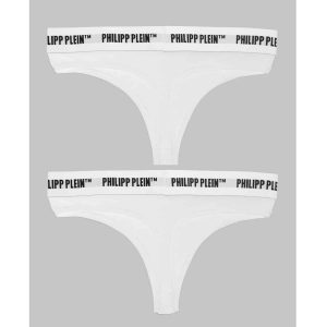 Philipp Plein Cuecas DUPP0101_BI-PACK_WHITE