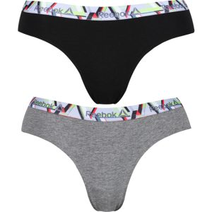 SET 2 WOMENS REEBOK BRAGUITAS COLECCIÓN PAYTON - GRIS Y NEGRO