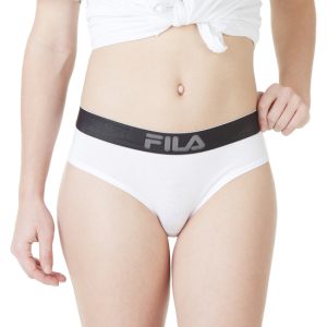 BRAGUITA DEPORTIVA, DE ALGODÓN FILA, BLANCO