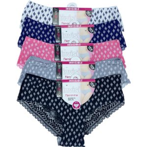 PACK 5 BRAGUITAS INTIM SECRET PARA MUJER EN VARIOS COLORES.
