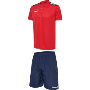 SET HUMMEL - ROJO Y AZUL MARINO - POLIÉSTER - UNISEX