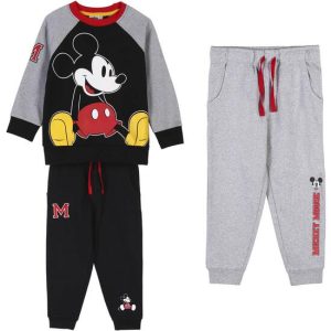 CHANDAL COTTON BRUSHED 3 PIEZAS MICKEY BLACK