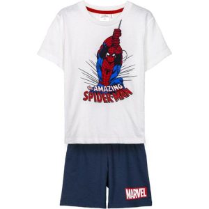 CONJUNTO 2 PIEZAS FRENCH TERRY SPIDERMAN WHITE