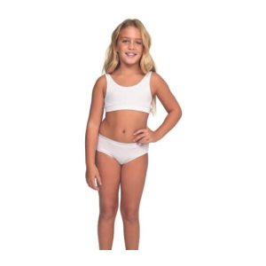 PACK 12 BRAGUITAS BLANCAS NIÑA BLANCO