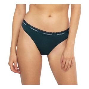 PACK 12 TANGA PUNTILLA SURTIDO NEGRO / AZUL / ANTRACITA / GRANATE / VERDE / BLANCO
