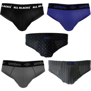 SET DE 5 SLIPS HOMBRE SURTIDO 100% ALGODÓN