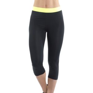 LEGGING DEPORTIVO PARA MUJER - NEGRO-AMARILLO