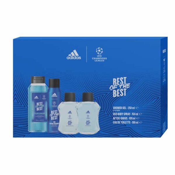 Adidas Champions League Best Of The Best Eau De Toilettte Spray 100ml Set 4 Piezas