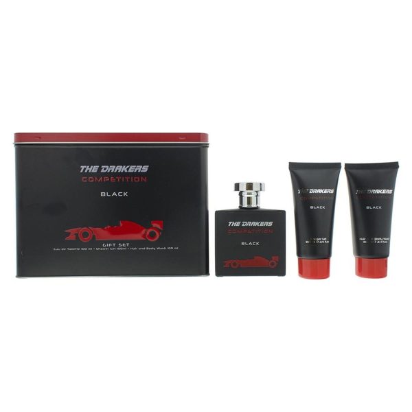 SCUDERIA FERRARI THE DRAKERS COMPETITION BLACK EAU DE TOILETE 100ML VAPORIZADOR + GEL DE DUCHA 100ML + CHAMPU 100ML