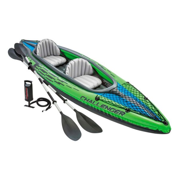 Intex 68306 -  kayak hinchable k2 2 personas con 2 remos y bomba