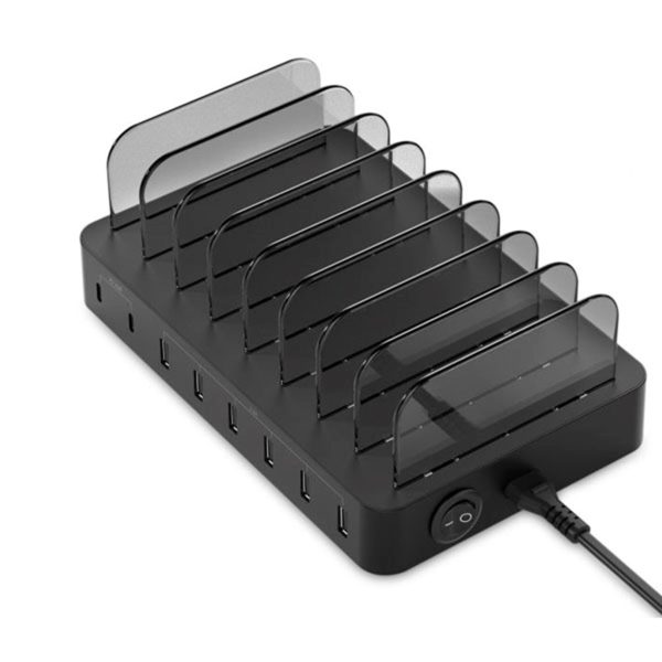 Estacion de carga conceptronic ozul02b pd 6 x usb tipo a - 2 x usb tipo c - 75w