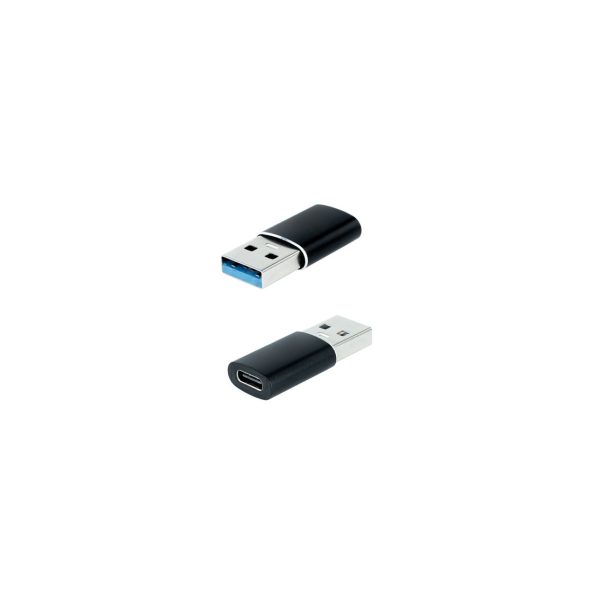 Adaptador usb tipo c a usb tipo a nanocable negro - hembra -  macho