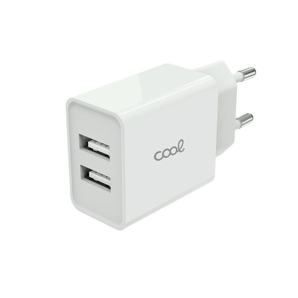 Cargador Red Universal Entrada 2 x USB  2.4 Amperios Blanco - Imagen 3