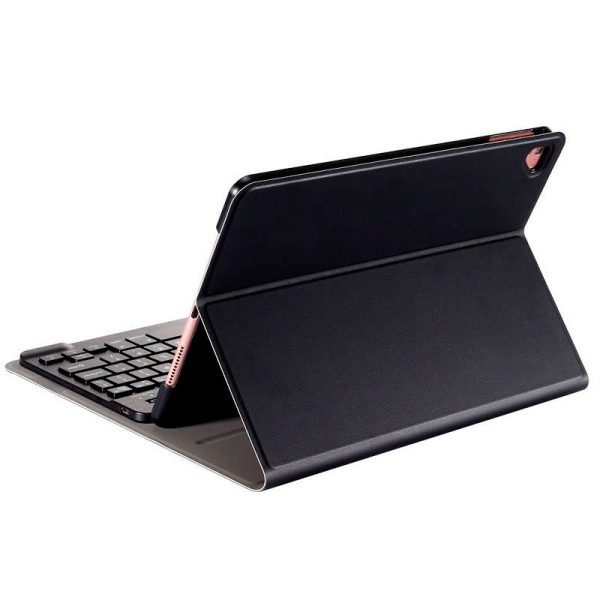 Funda  para iPad (2019 / 2020 / 2021) de 10,2 pulg Polipiel Teclado Bluetooth (Negro) - Imagen 2