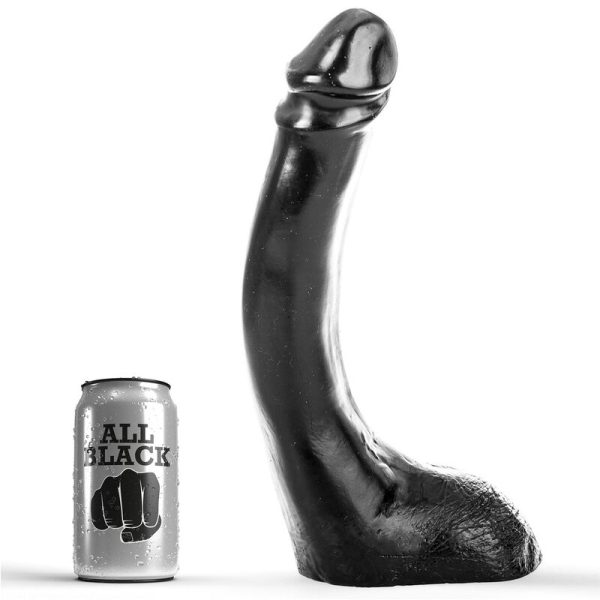 ALL BLACK - VIBRADOR NEGRO 29 CM FISTING ALL BLACK