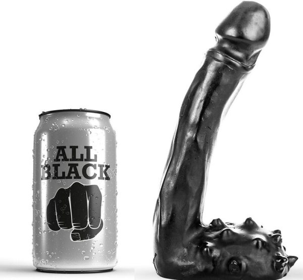 TODO NEGRO - DILDO REALISTA 19 CM ALL BLACK