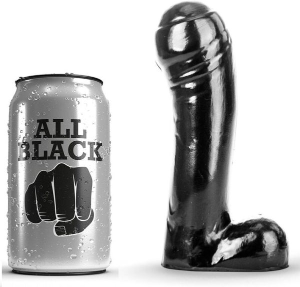 TODO NEGRO - DILDO NEGRO 15 CM ALL BLACK