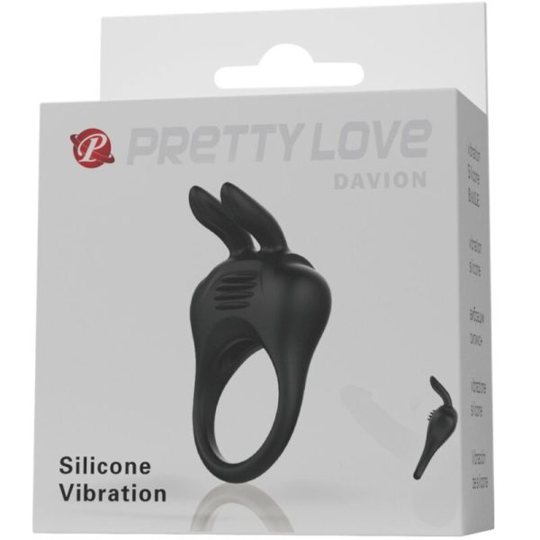 ANILLO VIBRADOR DAVION CUTE LOVE CONEJO PRETTY LOVE - Imagen 4