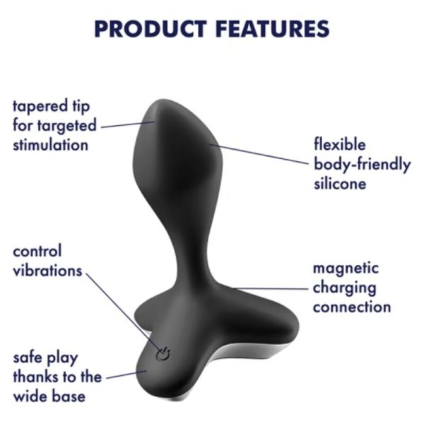 VIBRADOR SATISFYER GAME CHANGER PLUG - NEGRO SATISFYER PLUGS - Imagen 4