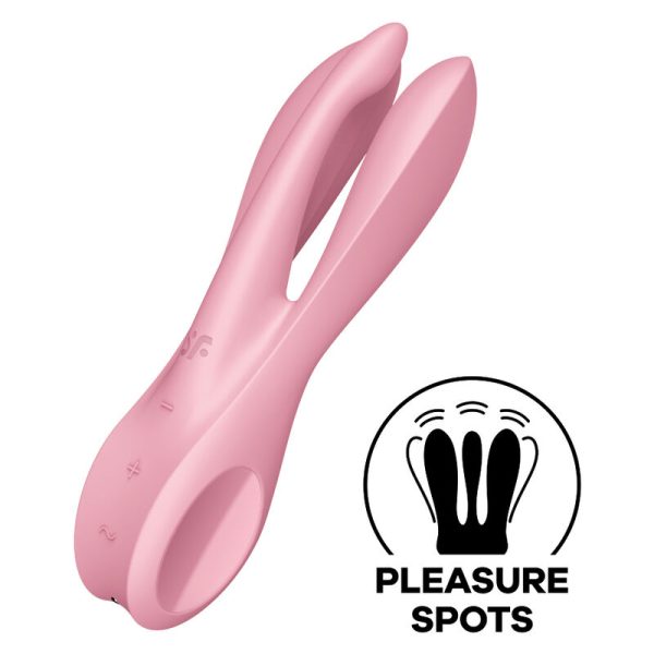 SATISFYER THREESOME 1 VIBRADOR - ROSA SATISFYER VIBRATOR