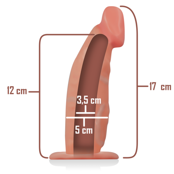 INTENSO - ARN S HUECO CON DILDO 18 X 3,5 CM INTENSE COUPLES TOYS - Imagen 6