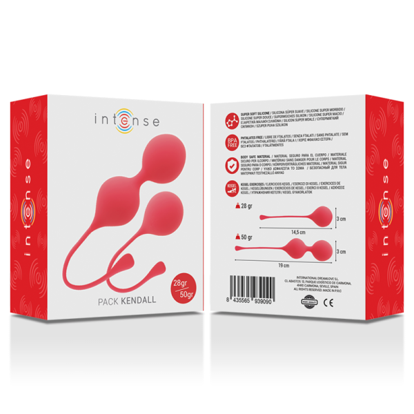 INTENSO - PACK CUENTAS KEGEL KENDALL ROJO INTENSE HEALTH & FUN - Imagen 4