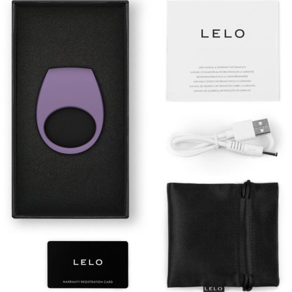 LELO - ANILLO VIBRANTE TOR 3 VIOLETA OSCURO LILA TALLA 1 LELO - Imagen 3