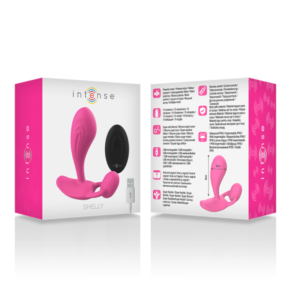 INTENSE - SHELLY ANAL PLUG CONTROL REMOTO ROSA INTENSE ANAL TOYS - Imagen 6