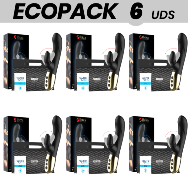 ECOPACK 6 UNIDADES - VIBRADOR CONEJO LAMIDO IBIZA IBIZA TECHNOLOGY