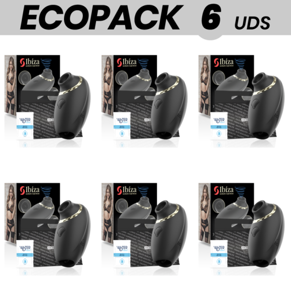 ECOPACK 6 UNIDADES - IBIZA 3 EN 1 VIBRADOR CHUPAR, LAMIR Y PULSAR IBIZA TECHNOLOGY