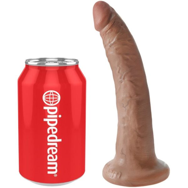 KING COCK - PENE REALISTA 17,5 CM CARAMELO KING COCK - Imagen 4