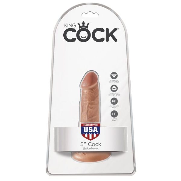 KING COCK - PENE REALISTA 12 CM CARAMELO KING COCK - Imagen 6