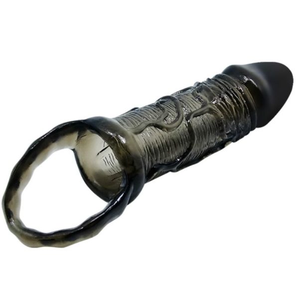 BAILE FUNDA PENE EXTENSORA CON CORREA PARA TESTICULOS NEGRO 13,5 CM BAILE FOR HIM - Imagen 3