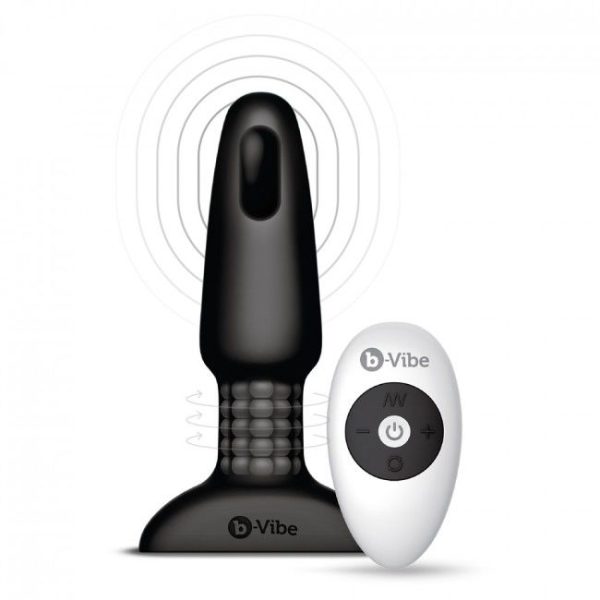 B-VIBE RIMMING PLUG ANAL CONTROL REMOTO 2 NEGRO B-VIBE - Imagen 3