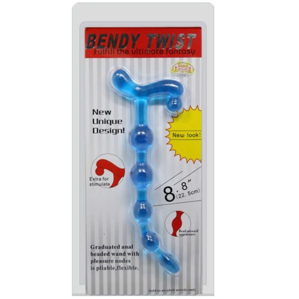 BAILE - BOLAS ANALES AZULES BENDY TWIST BAILE ANAL - Imagen 2