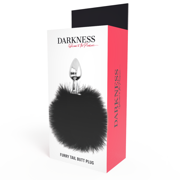 DARKNESS - PLUG EXTRA ANAL CON COLA NEGRA 7 CM DARKNESS ANAL - Imagen 4