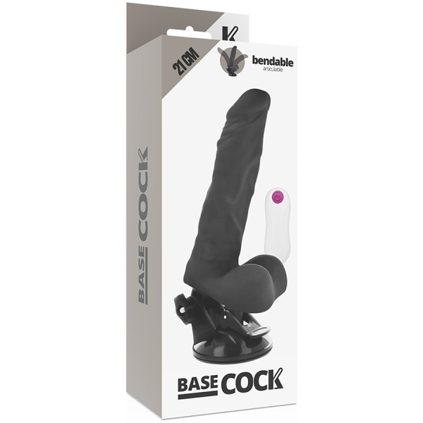 BASECOCK - VIBRADOR ARTICULABLE CON MANDO A DISTANCIA NEGRO 21 CM NEGRO TALLA 1 BASECOCK - Imagen 4