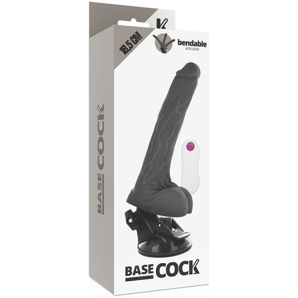 BASECOCK - VIBRADOR ARTICULABLE CON MANDO A DISTANCIA NEGRO 18,5 CM NEGRO TALLA 1 BASECOCK - Imagen 4