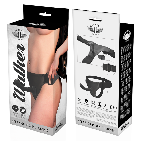 ARNÉS ATRACCIÓN - RNES SILICONE WALKER G-SPOT 15.5 X 3.8CM HARNESS ATTRACTION - Imagen 6