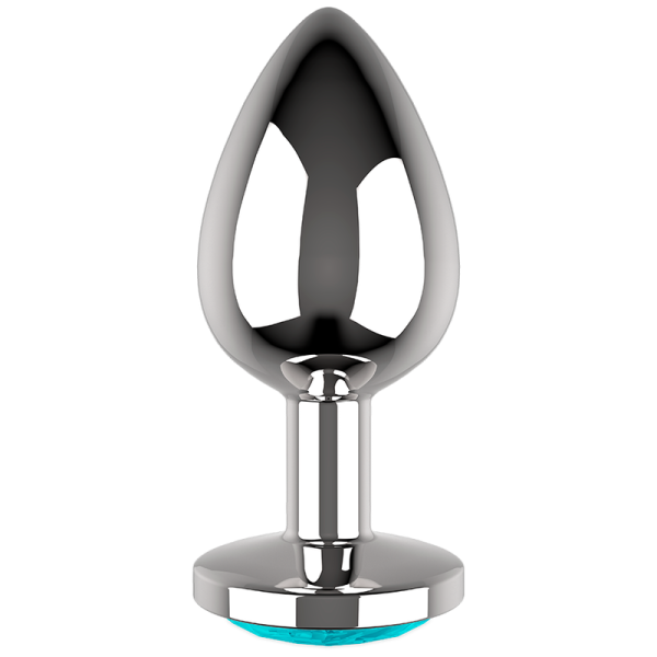 COQUETTE CHIC DESIRE -PLUG ANAL METAL COLOR AZUL TAMAÑO L 4 X 9 CM COQUETTE TOYS - Imagen 3