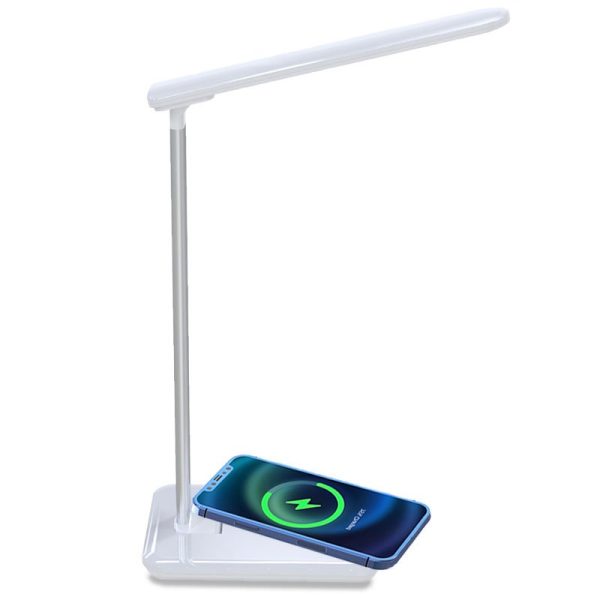 Lámpara LED con Base Carga Inalámbrica Qi  Fold Blanco - Imagen 2