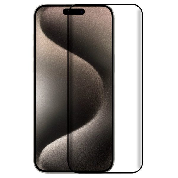 Protector Pantalla Cristal Templado  para iPhone 15 Pro Max (FULL 3D Negro)