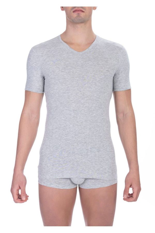 Bikkembergs Camiseta BKK1UTS02SI_GREYMELANGE