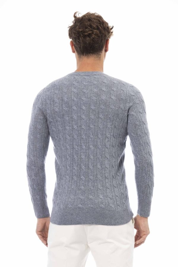 Alpha Studio Sweater AU030C_9004SKYBLUE_D - Image 3