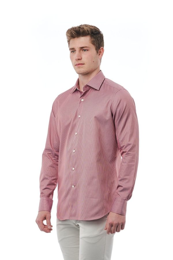 Bagutta Camisas 050_AL57214_017BiancoRosso - Image 3