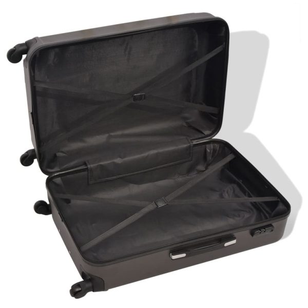 Conjunto de tróleis em estojo rígido 4 pcs antracite - Image 3