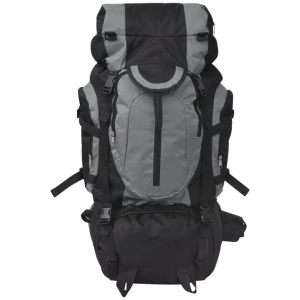 Mochila de caminhada XXL 75 L preto e cinza - Image 2