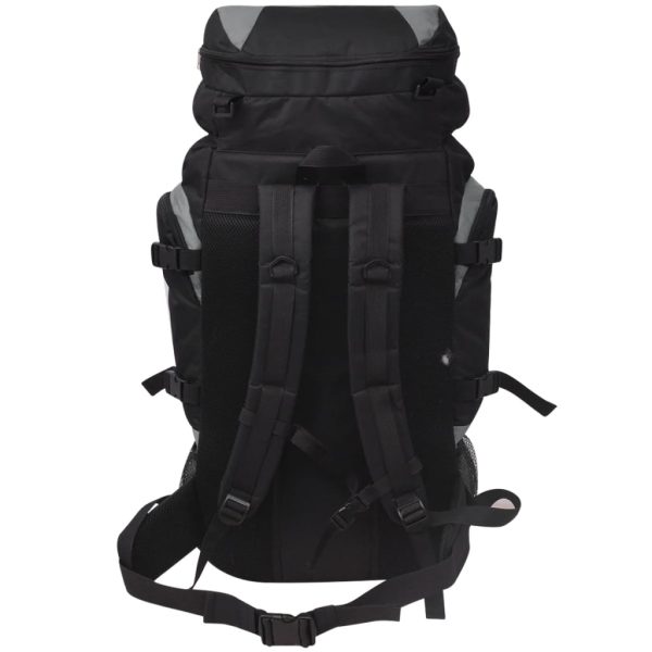 Mochila de caminhada XXL 75 L preto e cinza - Image 4